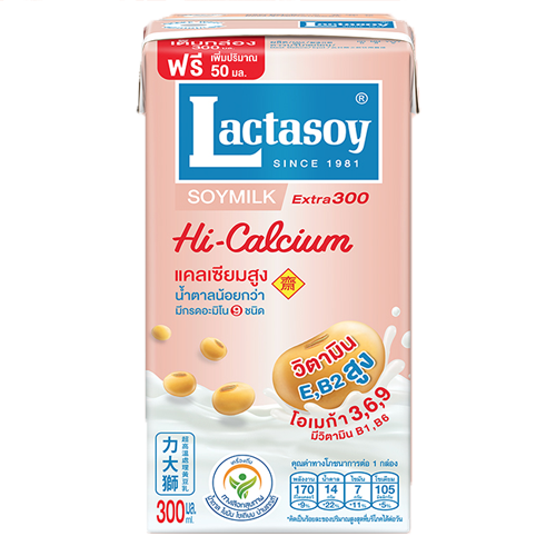 Lactasoy Soy Milk UHT Hi-Calcium 300ml