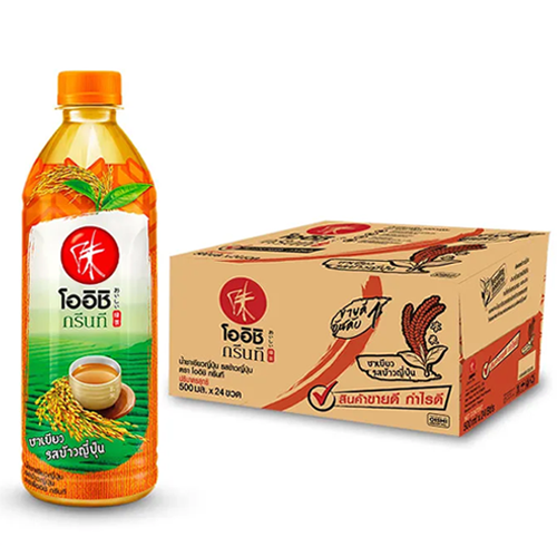 ®Oishi Green Tea Genmai Flavour 500ml 1x24