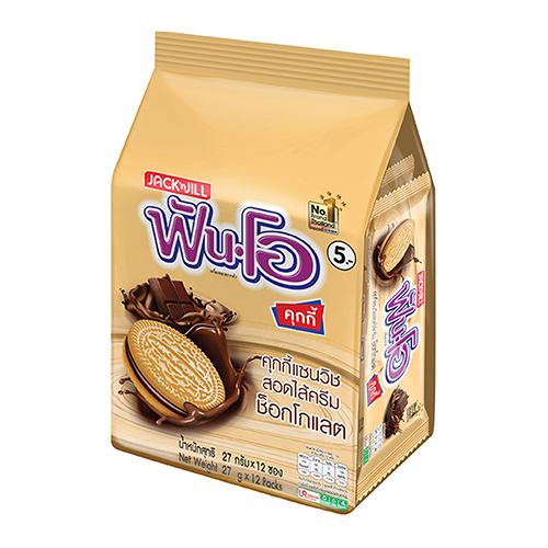 ®Jack&Jill Fun-O Cookies Cream Chocolate 40.5g 1x12