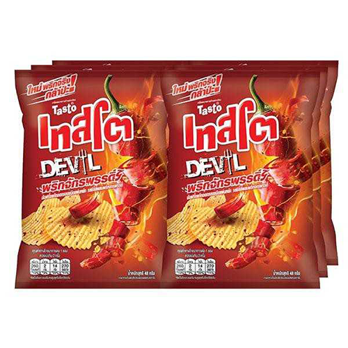 Tasto Potato Chips Devil Emperor Chili Flavored 42g 1X6