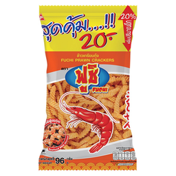 Fuchi prawn crackers BBQ flavour 96g / (หน่วย)