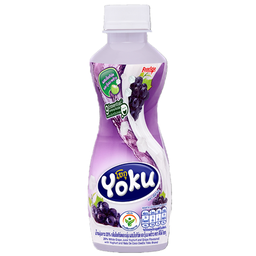 DeeDo Yoku Fruit Juice Grape Flavoured with Yoghurt and Nata De Coco 230ml / (หน่วย)