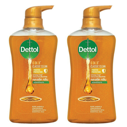 Dettol Shower Gel Gold Antibacterial Classic Formula 500ml 1x2 / (Pack)