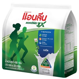 Anlene Actifit3X Milk Powder Flavour Plain 16sachets Pack 25g / (Unit)